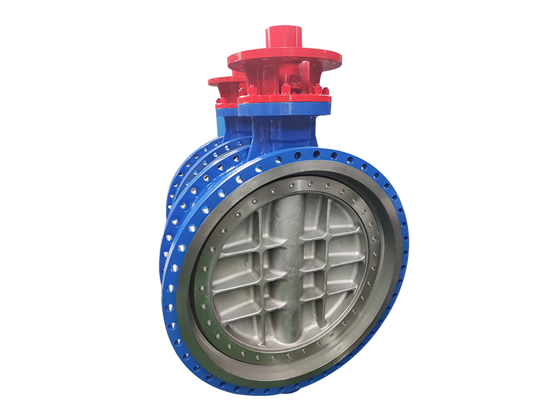 DN900 pneumatic triple eccentric hard seal butterfly valve