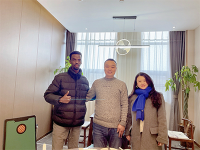 Client in Ethiopia Yaxin Gaardo visited our head office in Zhengzhou