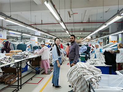 Visited our garment factory customer in Bangladesh