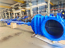 DN1000 Extension stem double flange soft seal gate valve