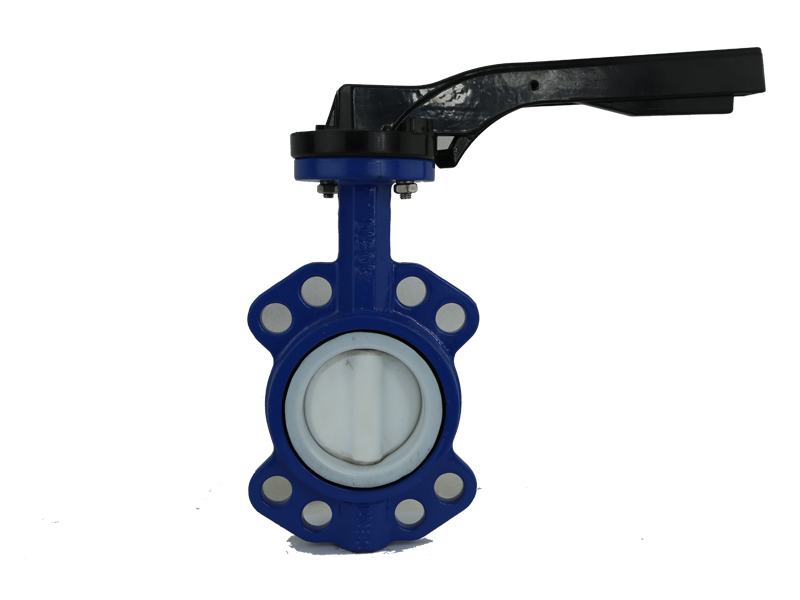 Full Ptfe Lined Wafer Butterfly Valve